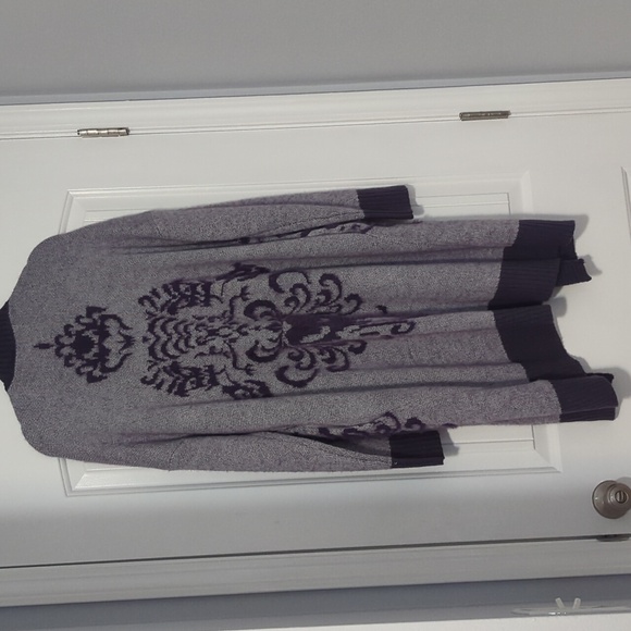 Disney Parks Haunted Mansion Longline Tunic Open Front Cardigan Sweater - Picture 6 of 8